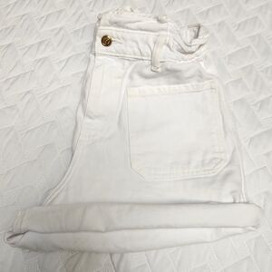 ZARA Italy white cut off shorts size 6